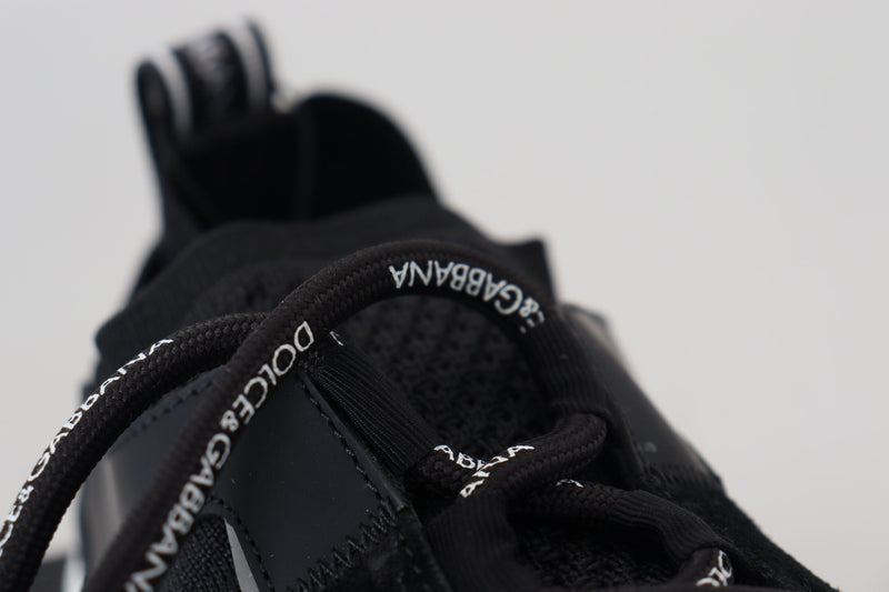 Dolce & Gabbana Black Mesh Sorrento Trekking Sneakers Glam Steals