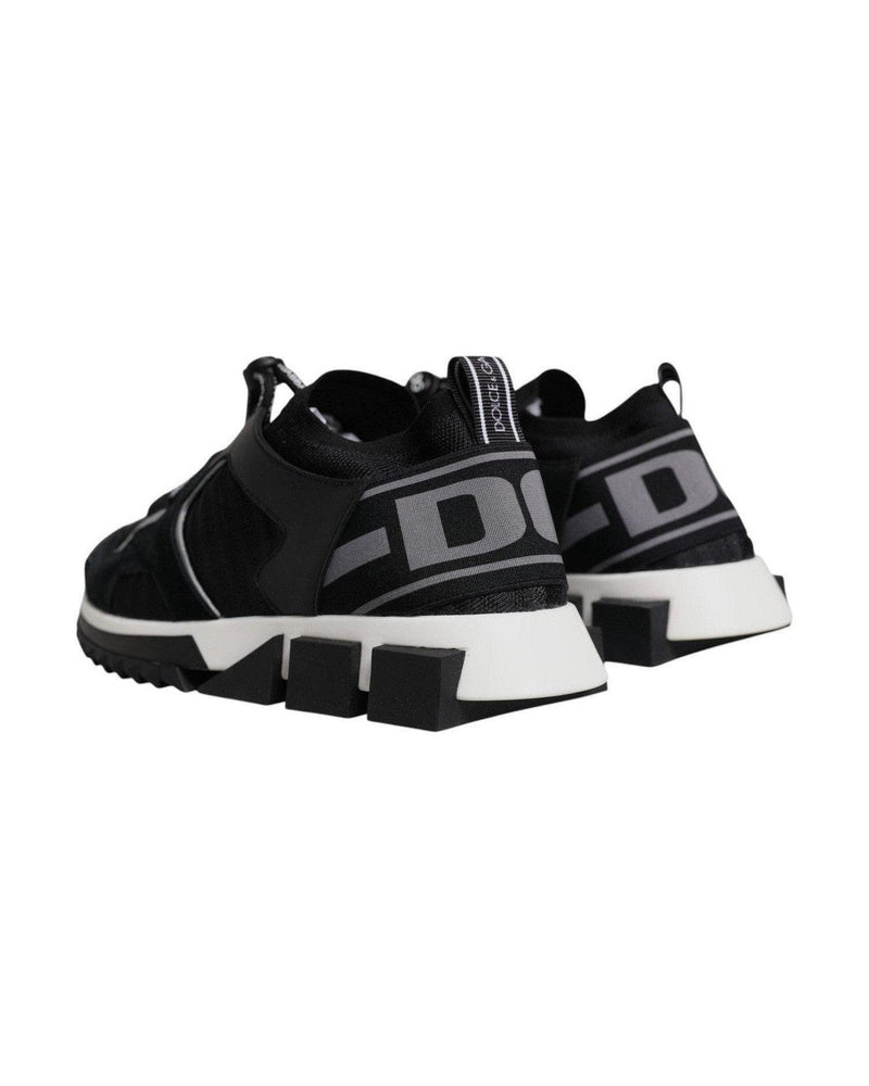 Dolce & Gabbana Black Mesh Sorrento Trekking Sneakers Shoes Glam Steals