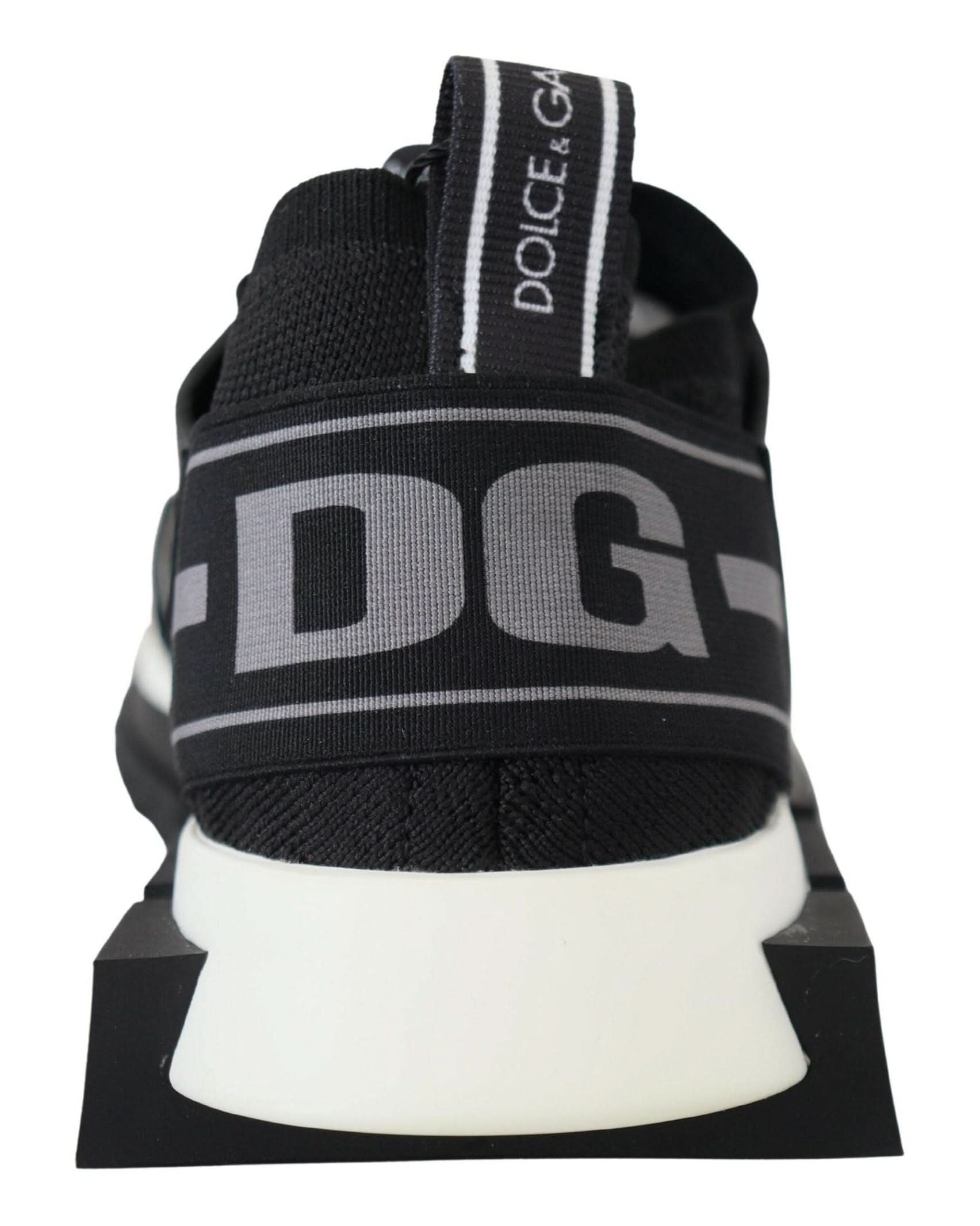 Dolce & Gabbana Black Mesh Sorrento Trekking Sneakers Sneakers