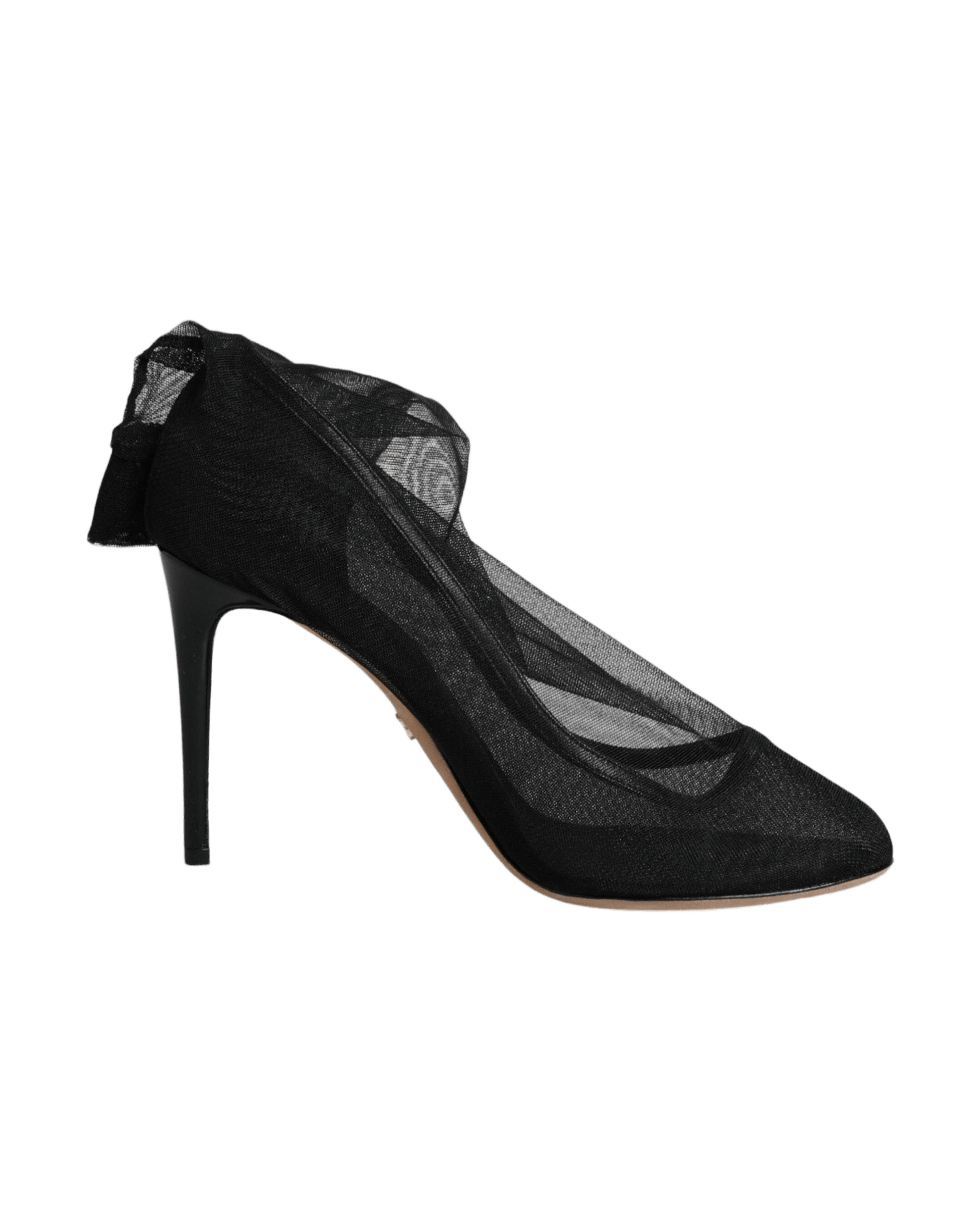 Dolce & Gabbana Black Nylon Stretch Mesh Sock Boots Shoes Glam Steals