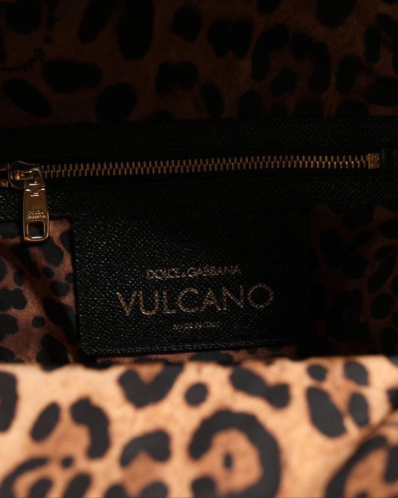 Dolce & Gabbana Black Nylon Vulcano Backpack 