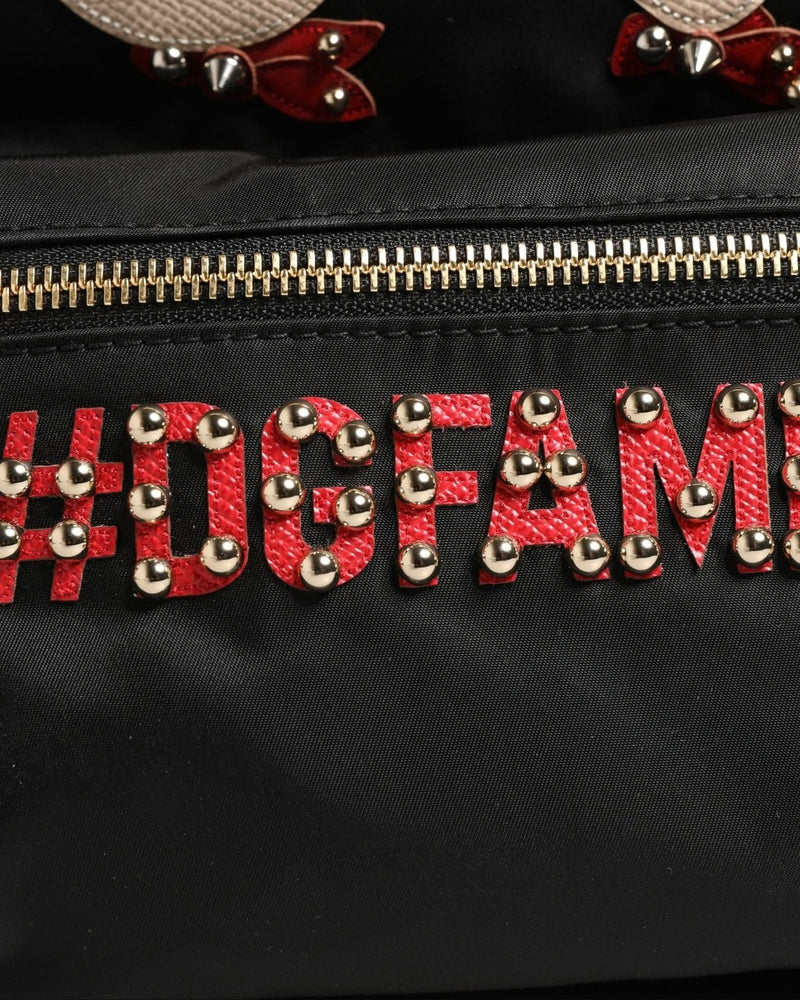 Dolce & Gabbana Black Nylon Vulcano Backpack 