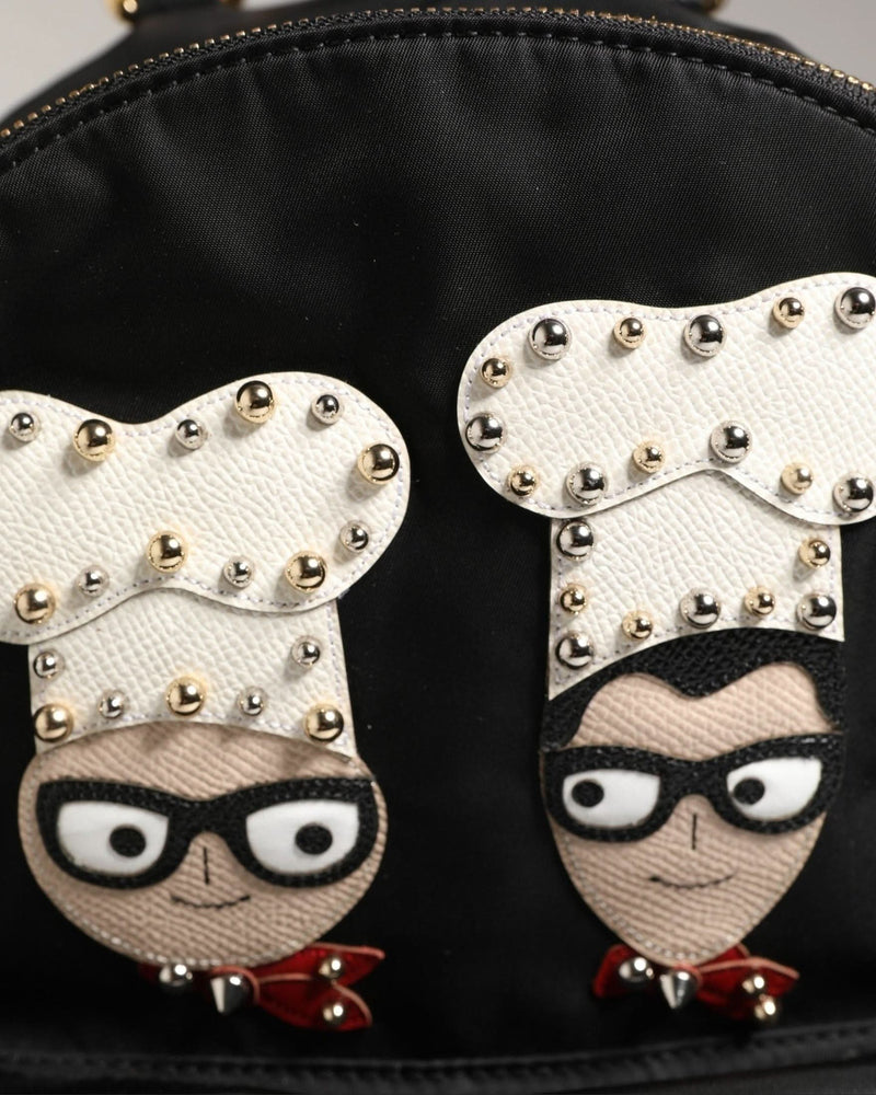 Dolce & Gabbana Black Nylon Vulcano Backpack 