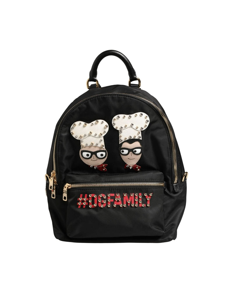 Dolce & Gabbana Black Nylon Vulcano Backpack 
