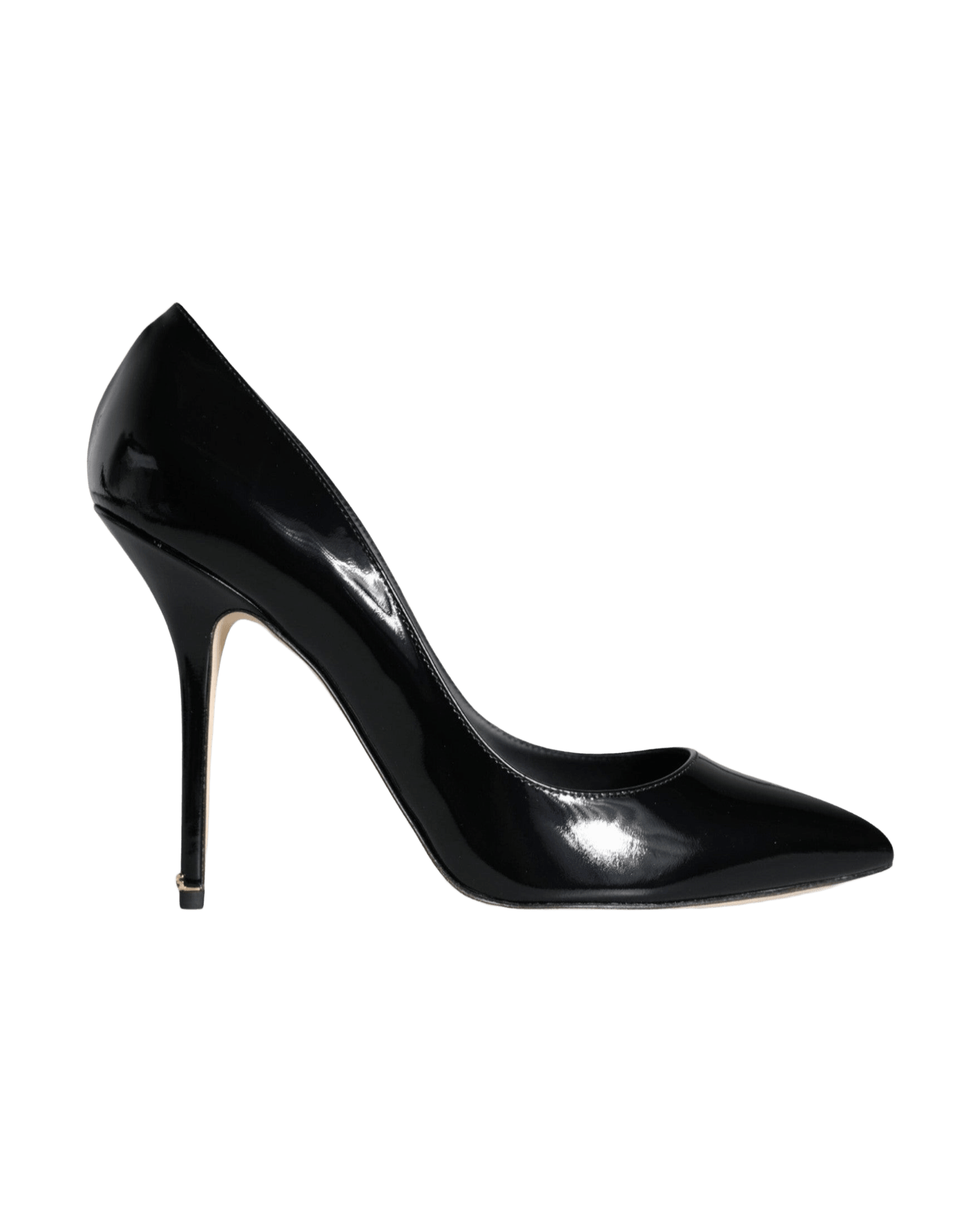 Dolce & Gabbana Black Patent Leather Bellucci Pumps Heels Shoes Glam Steals