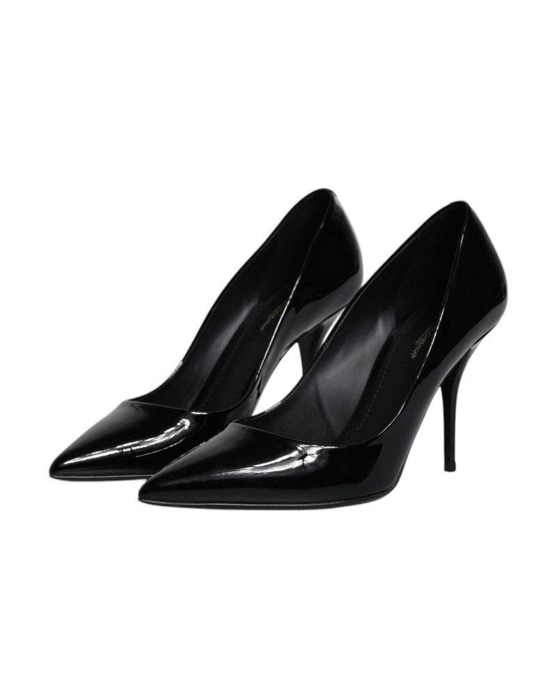 Dolce & Gabbana Black Patent Leather High Heels Pumps Shoes Glam Steals