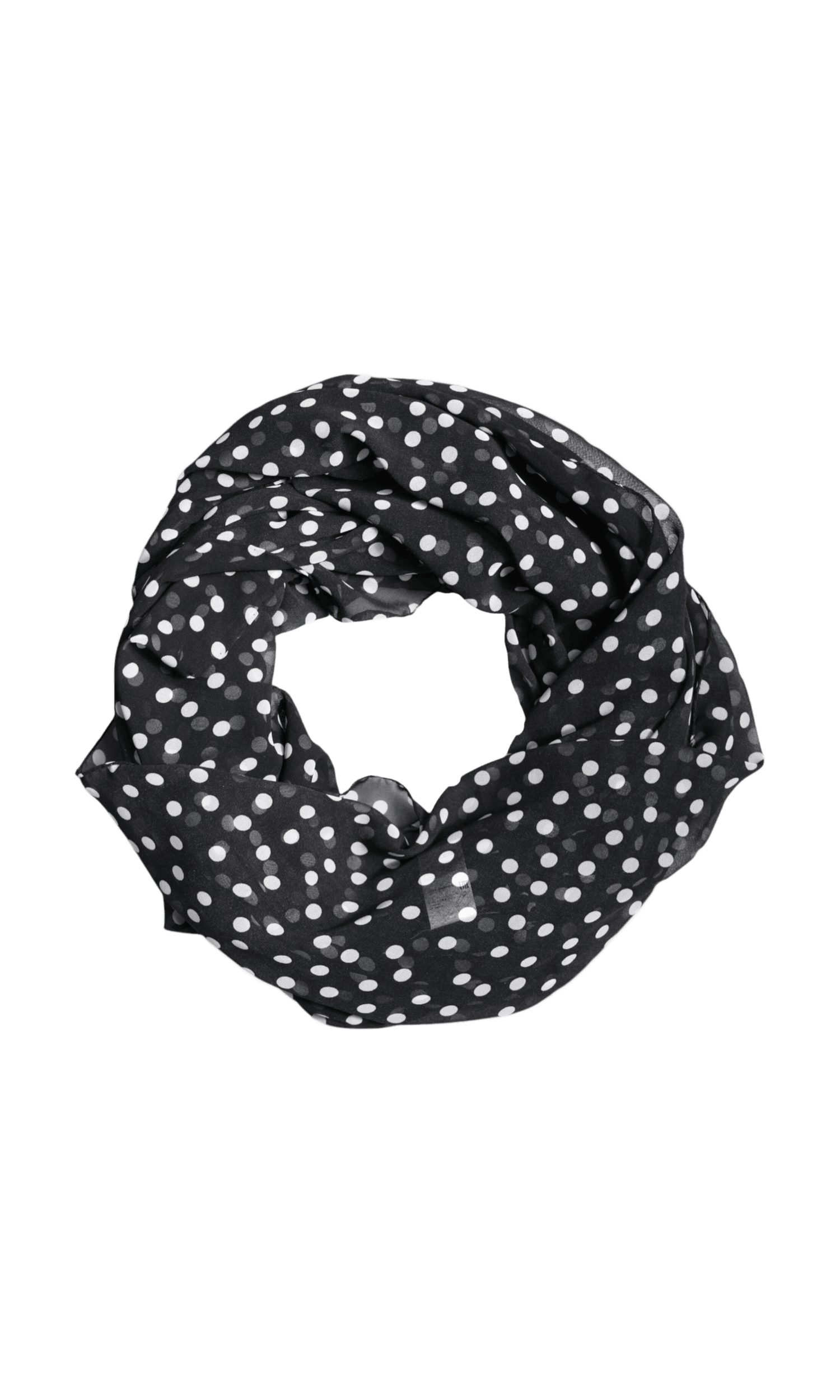 Dolce & Gabbana Black Polyester Polka Dots Wrap Shawl Scarf Glam Steals