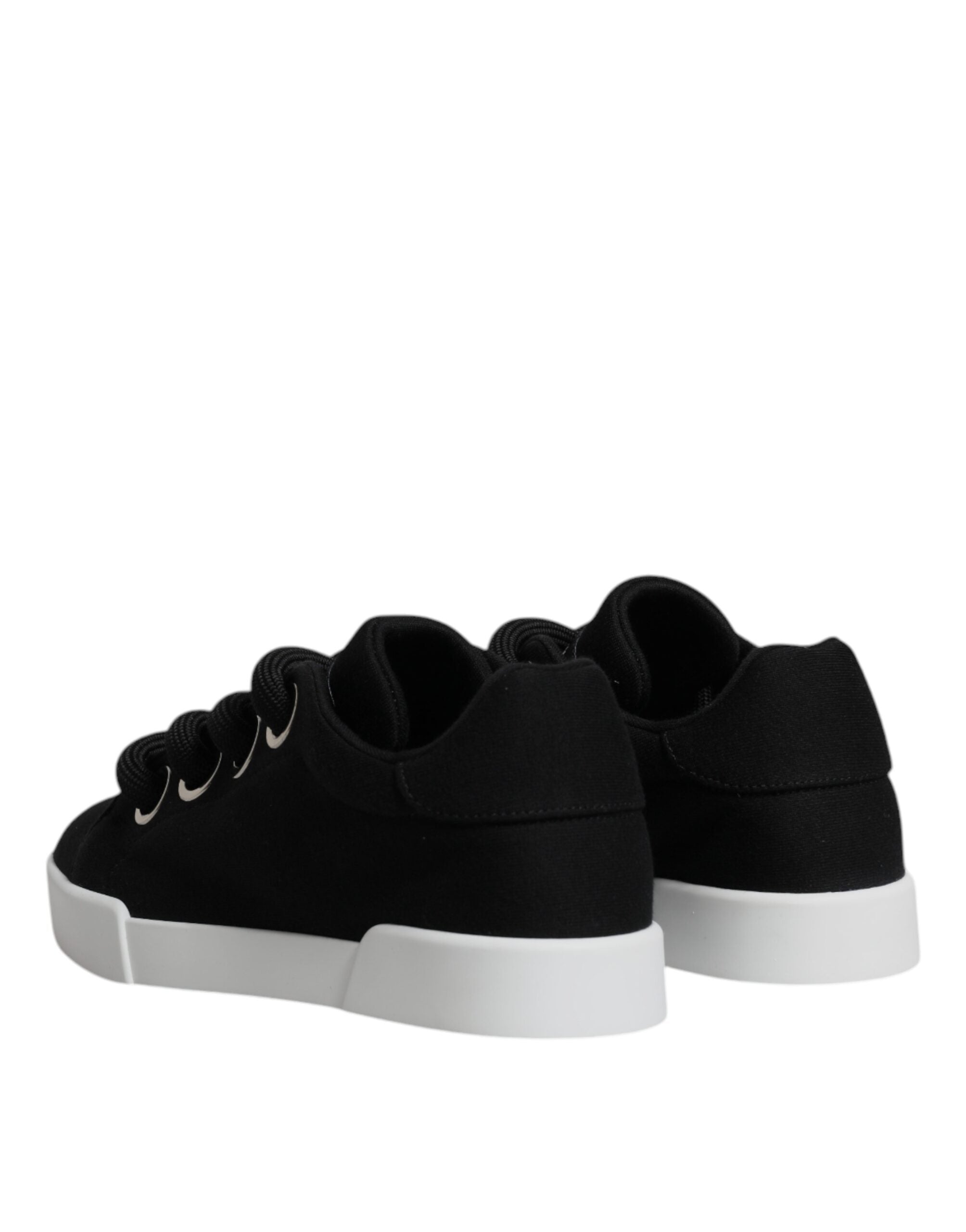 Dolce & Gabbana Black Portofino Low Top Sneakers Shoes Glam Steals
