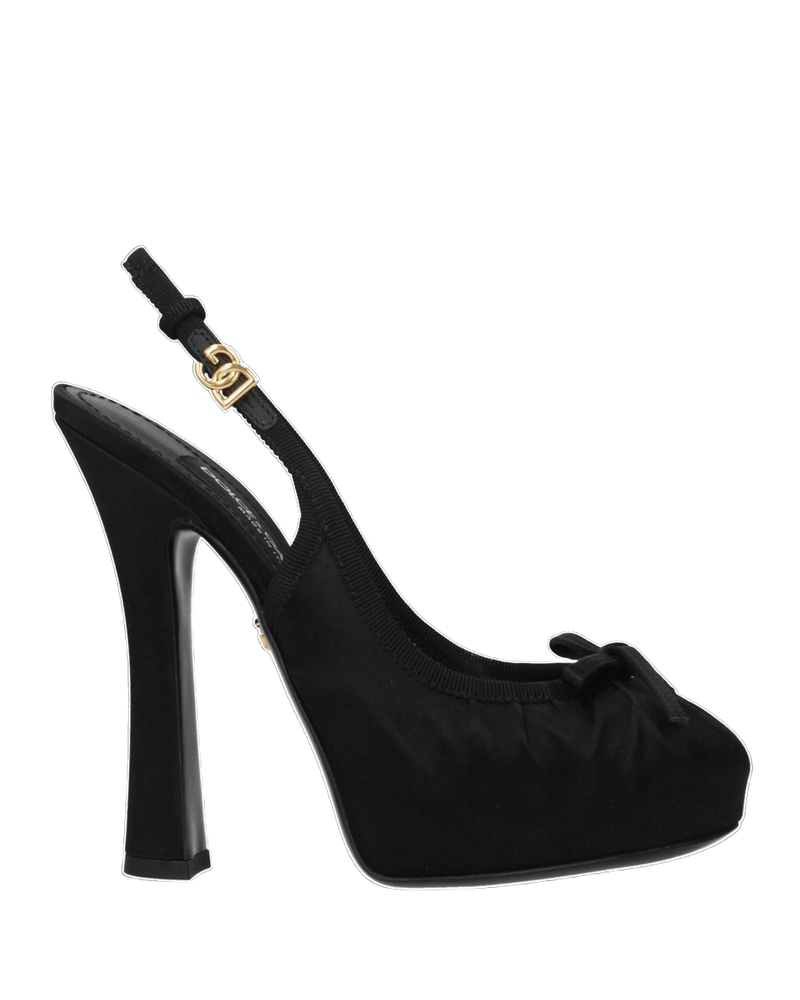 Dolce & Gabbana Black Satin Pumps Glam Steals