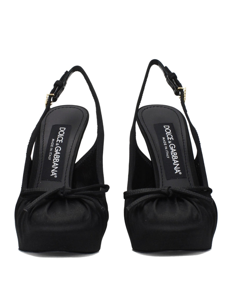 Dolce & Gabbana Black Satin Pumps Glam Steals