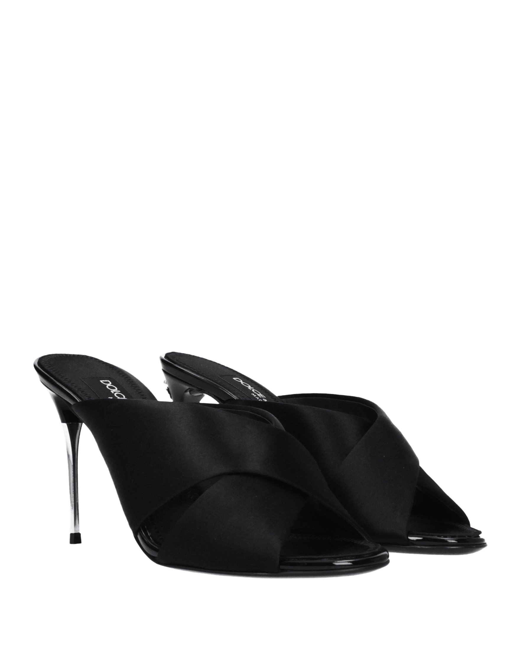 Dolce & Black Gabbana Satin And Stiletto Heels Sandals Glam Steals