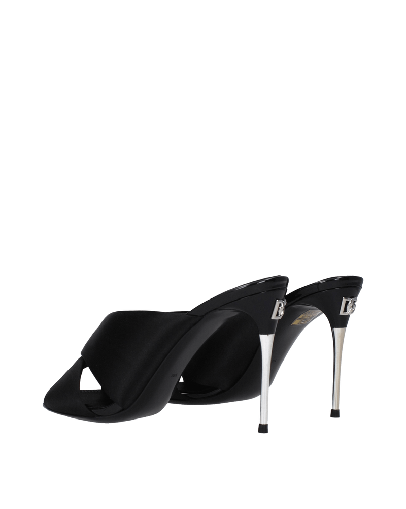 Dolce & Black Gabbana Satin And Stiletto Heels Sandals Glam Steals