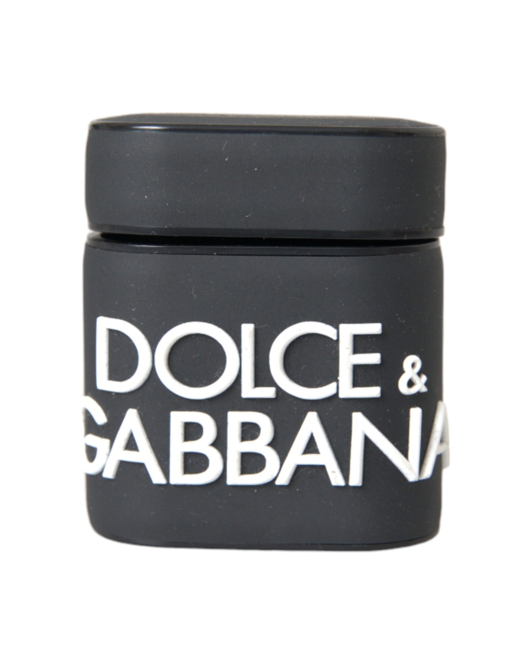 Dolce & Gabbana Black Silicone Embossed Logo Airpods White Case Glam Steals