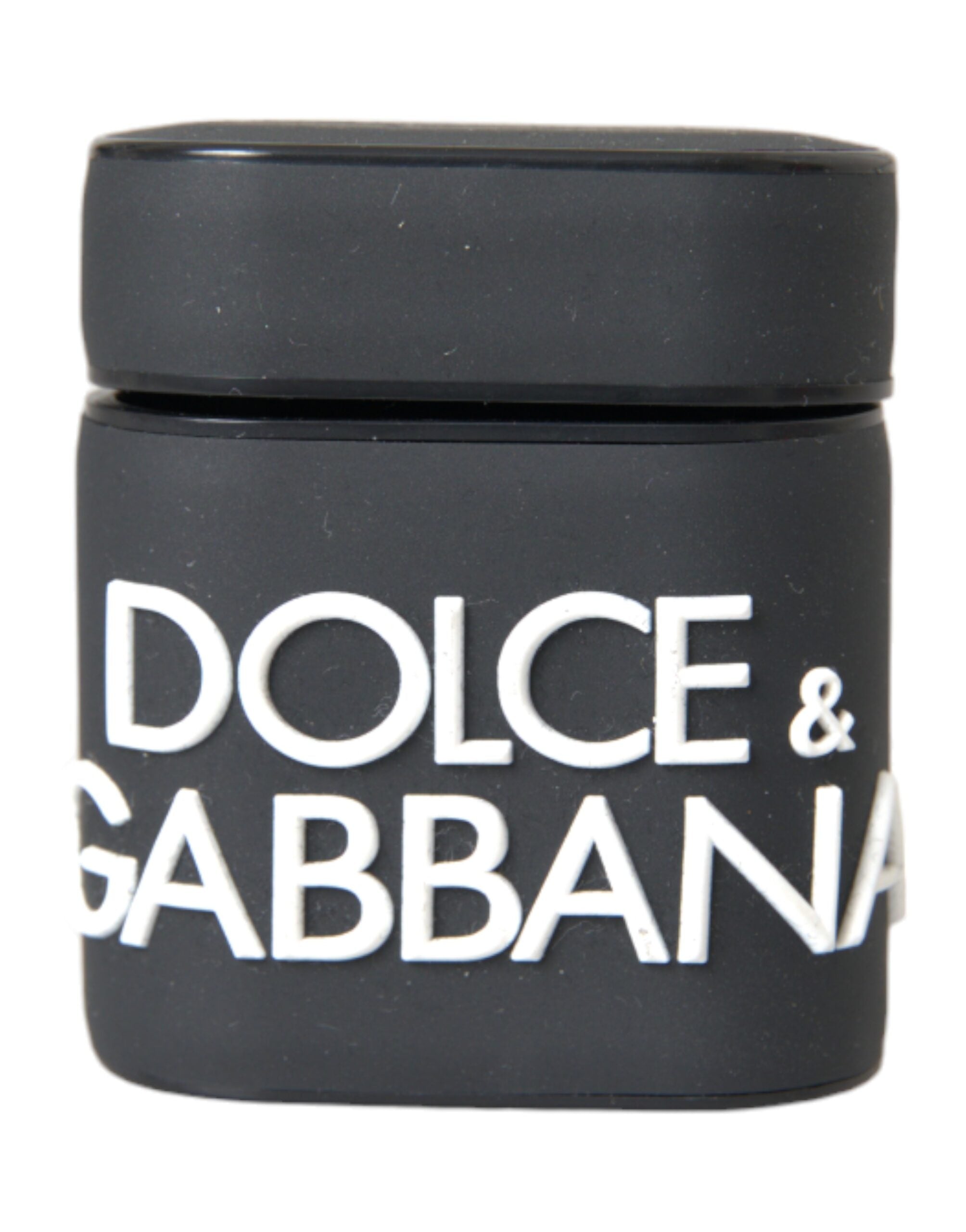 Dolce & Gabbana Black Silicone Embossed Logo Airpods White Case Glam Steals