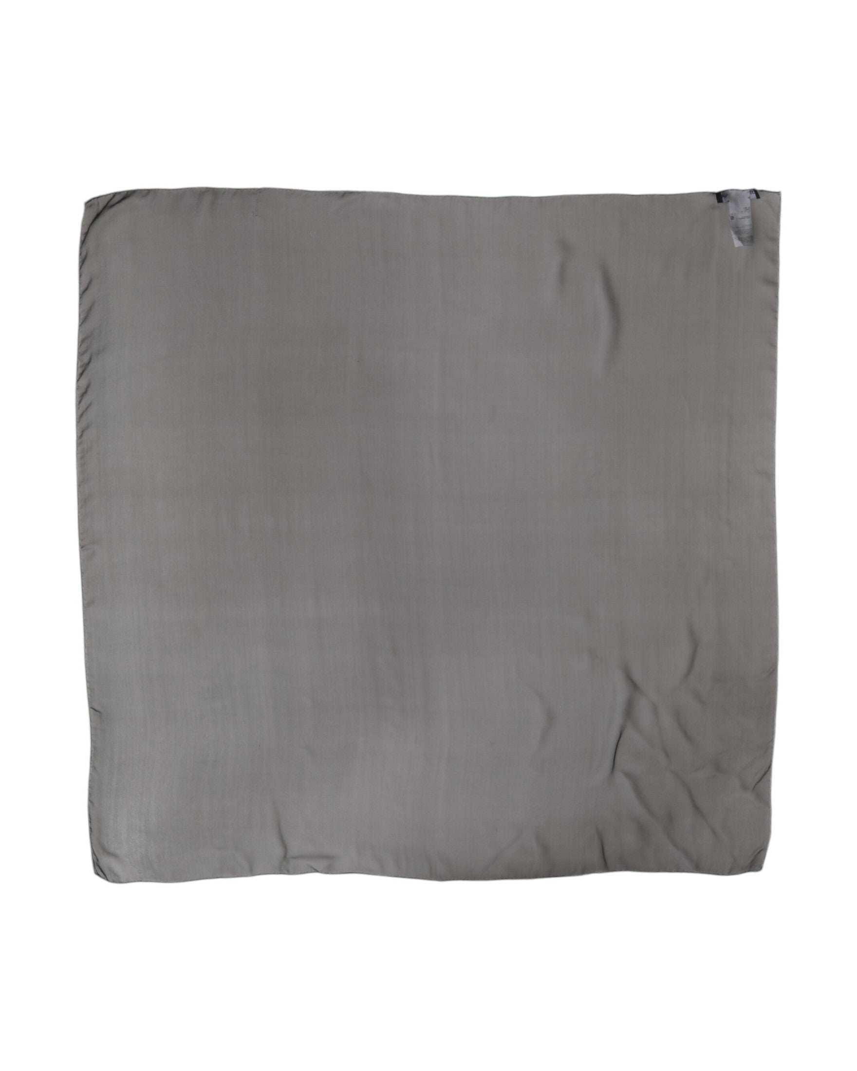 Dolce & Gabbana Black Silk Gray Square Women Foulard Scarf Glam Steals