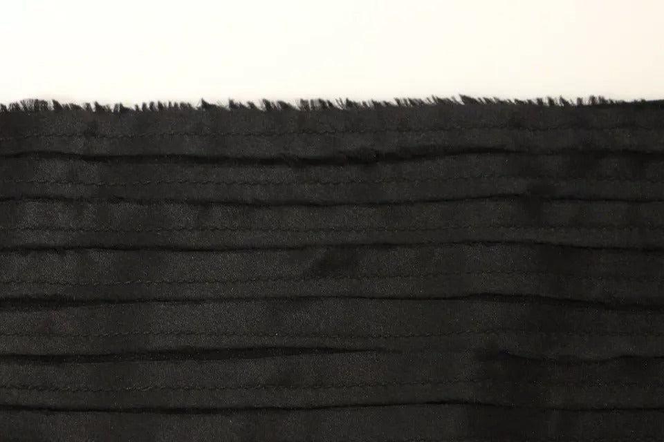 Dolce & Gabbana Black Silk Womens Waist Cummerbund Glam Steals