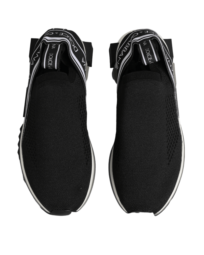 Dolce & Gabbana Black Slip On Sorrento Low Top Sneakers Shoes Glam Steals
