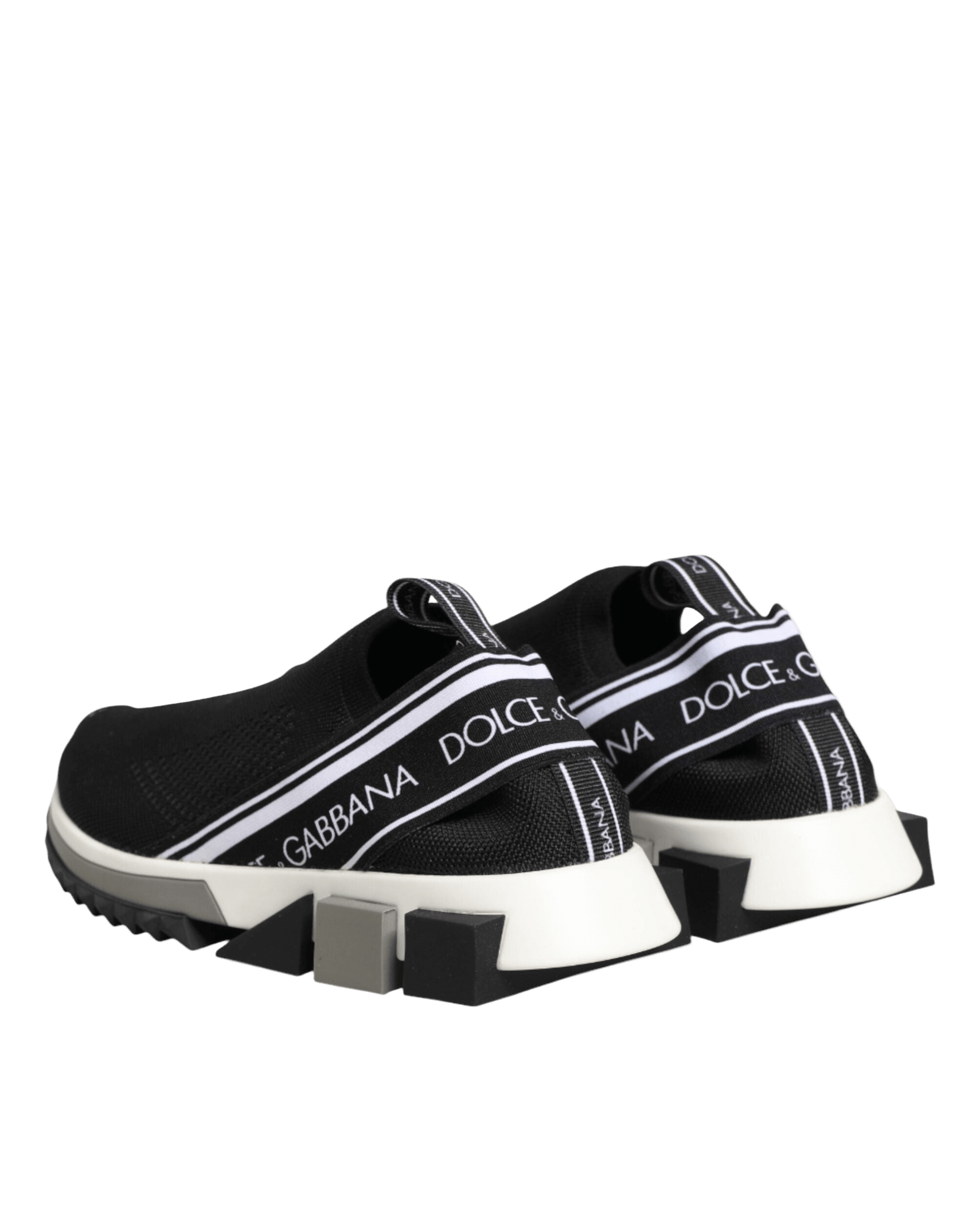Dolce & Gabbana Black Slip On Sorrento Low Top Sneakers Shoes Glam Steals