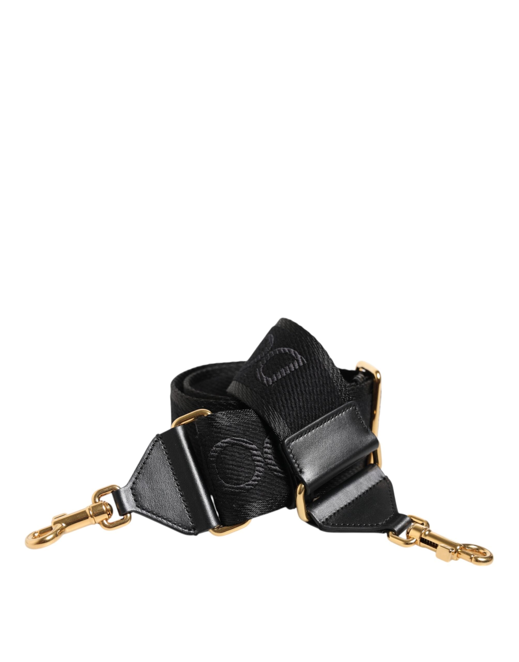 Dolce & Gabbana Black Solid Viscose Bag Shoulder Strap Glam Steals