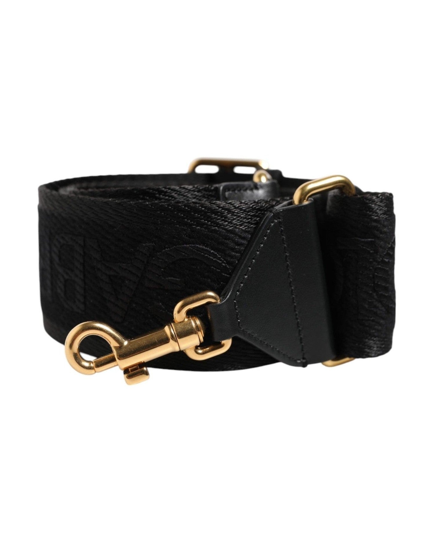 Dolce & Gabbana Black Solid Viscose Bag Shoulder Strap Glam Steals