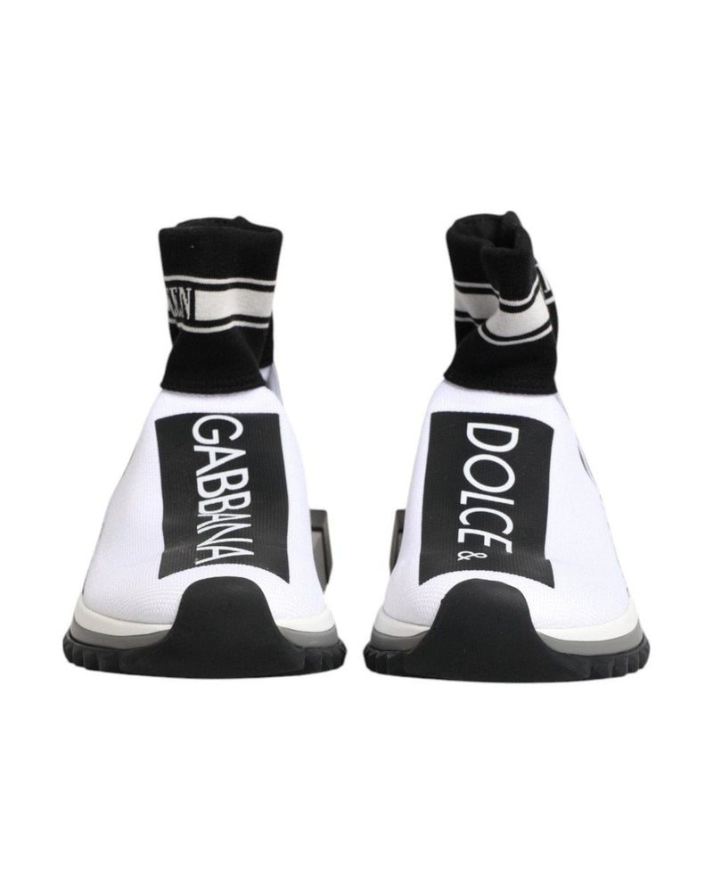 Dolce & Gabbana Black White Sorrento Socks Sneakers Shoes Glam Steals