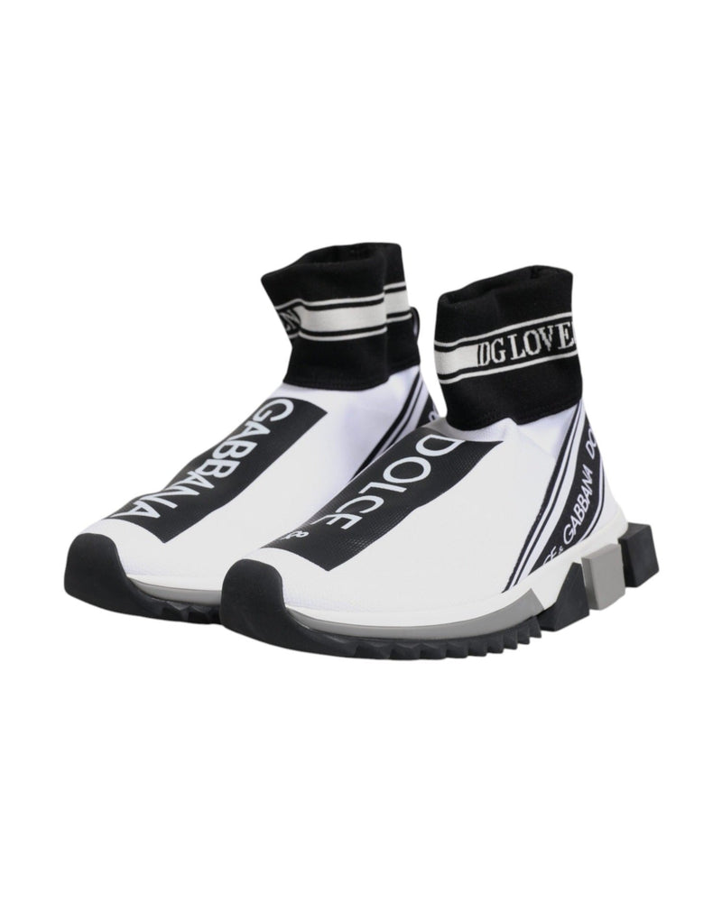 Dolce & Gabbana Sorrento Socks Sneakers Black Shoes Glam Steals