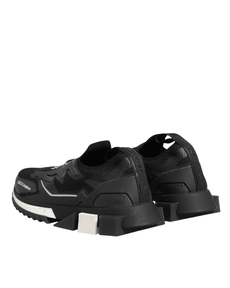 Dolce & Gabbana Black Sorrento Sport Stretch Sneakers Shoes Glam Steals