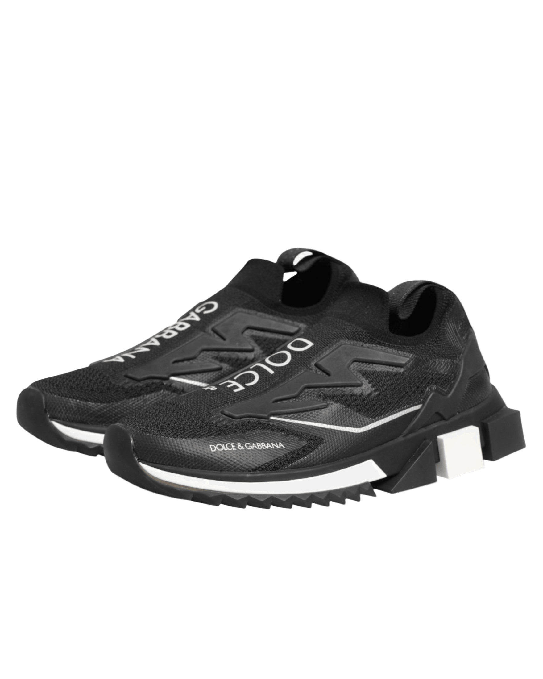 Dolce & Gabbana Black Sorrento Sport Stretch Sneakers Shoes Glam Steals