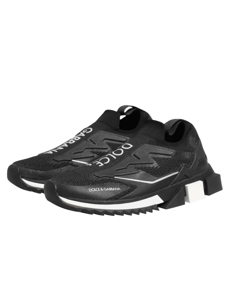 Dolce & Gabbana Black Sorrento Sport Stretch Sneakers Shoes Glam Steals