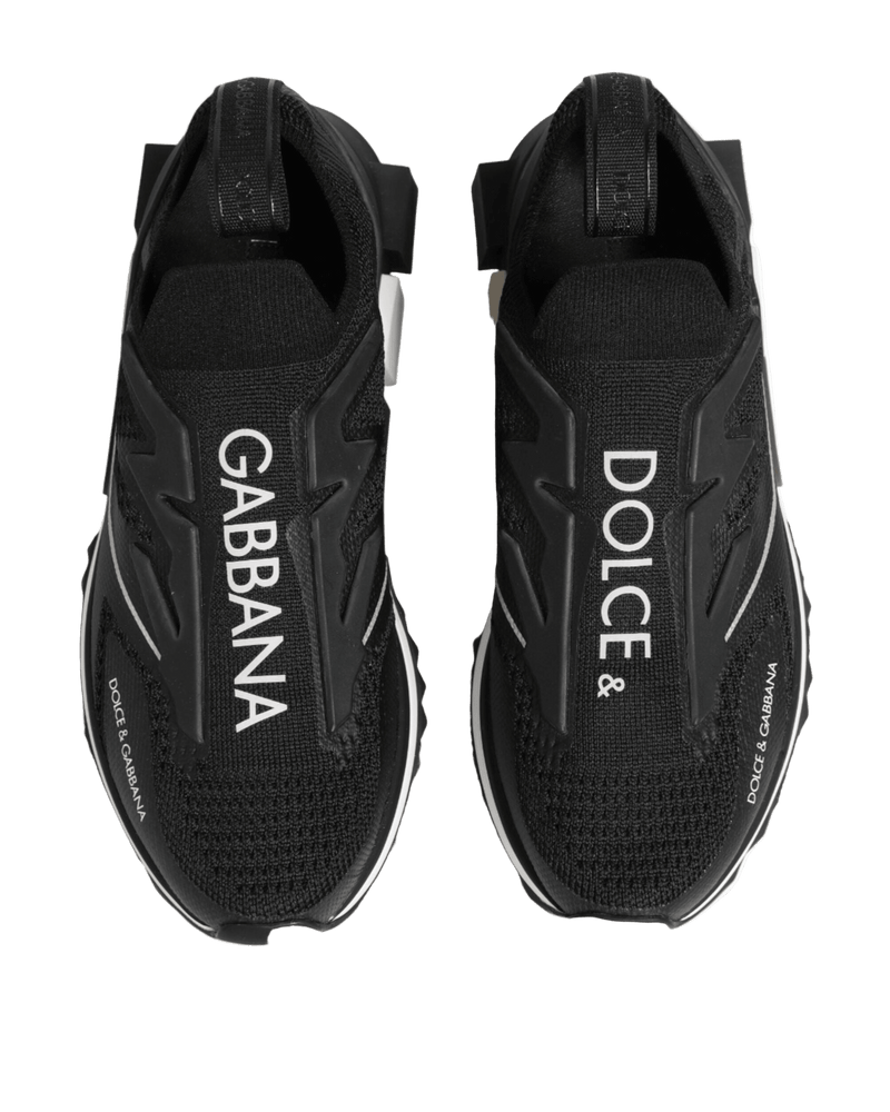 Dolce & Gabbana Black Sorrento Sport Stretch Sneakers Shoes Glam Steals