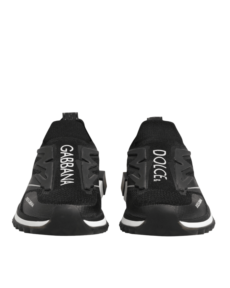Dolce & Gabbana Black Sorrento Sport Stretch Sneakers Shoes Glam Steals