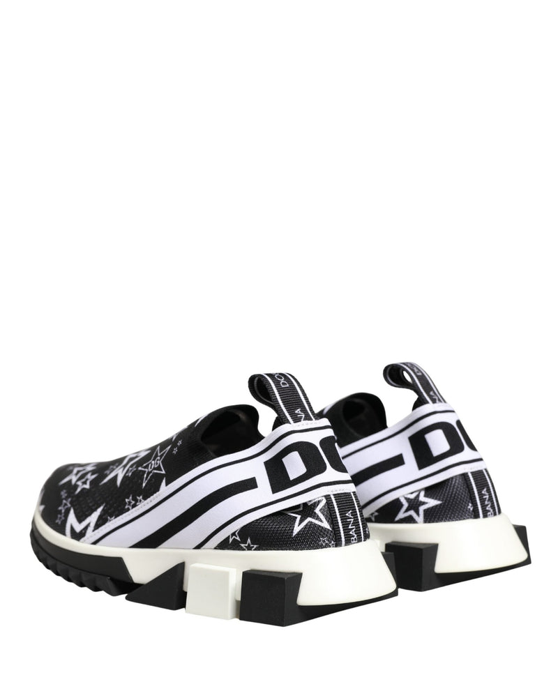 Dolce & Gabbana Black Stars Logo Sorrento Sneakers Shoes Glam Steals