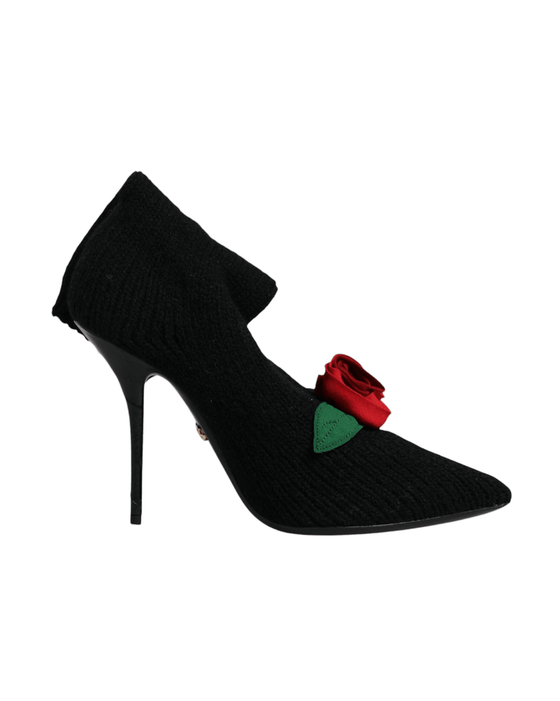 Dolce & Black Gabbana Stiletto Heels Mid Calf Boots Shoes Glam Steals
