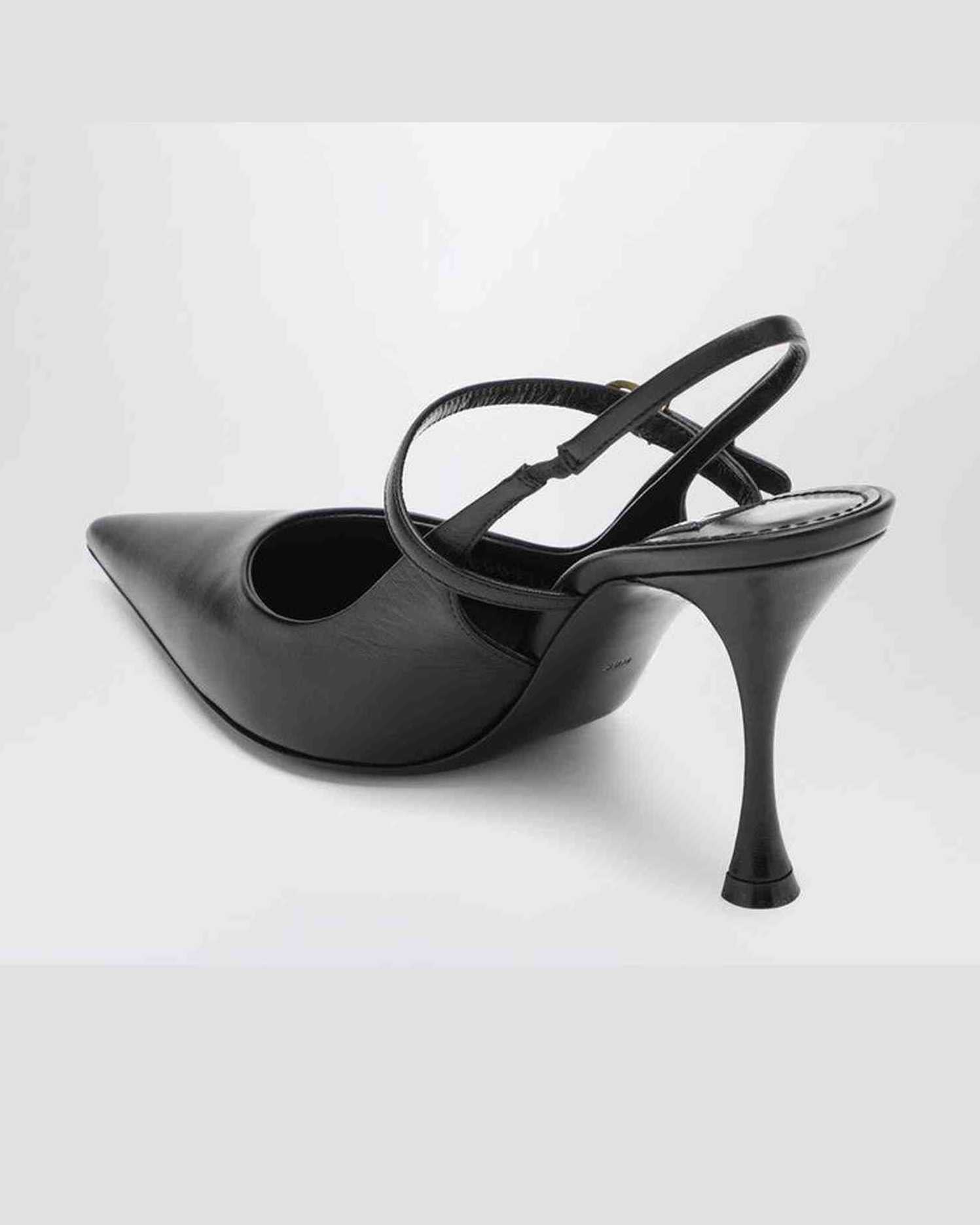 Dolce & Gabbana Black Suede Dolce&gabbana Slingback Glam Steals