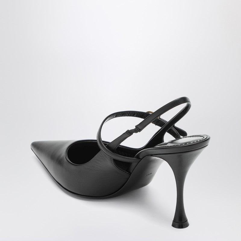 Dolce & Gabbana Black Suede Dolce&gabbana Slingback Glam Steals