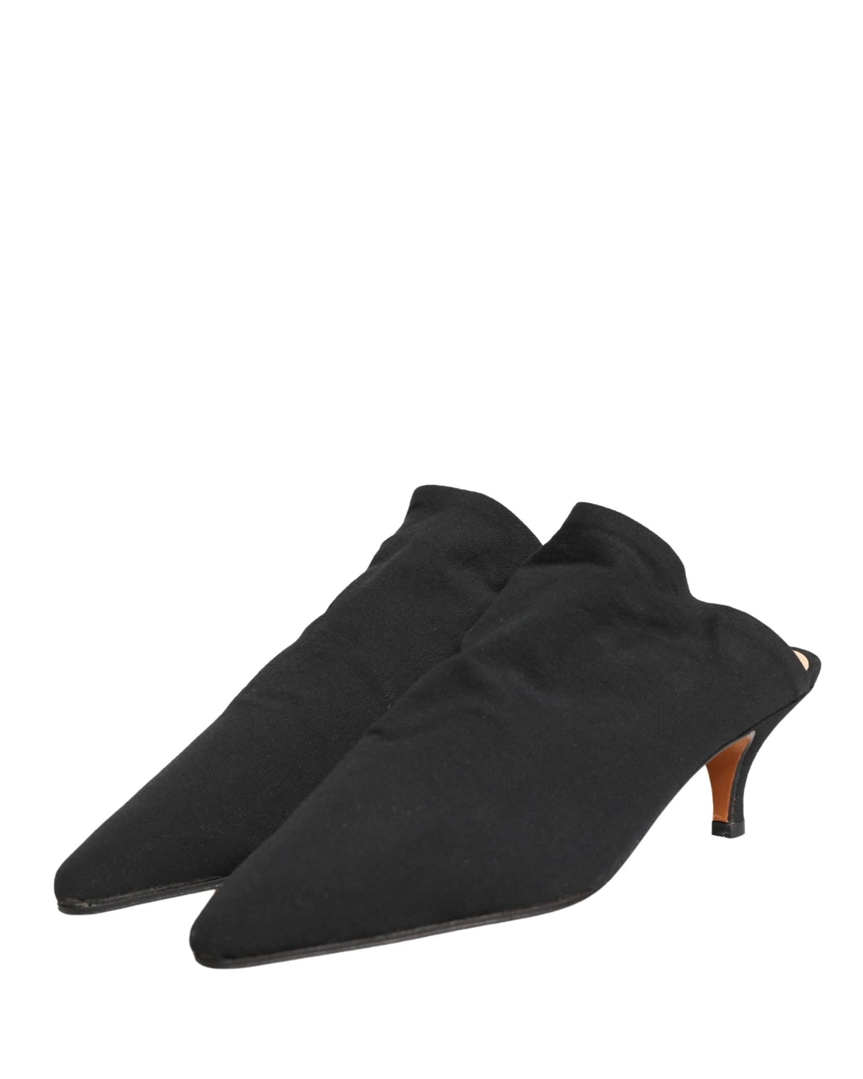 Dolce & Gabbana Black Suede Heel Mule Shoes Glam Steals