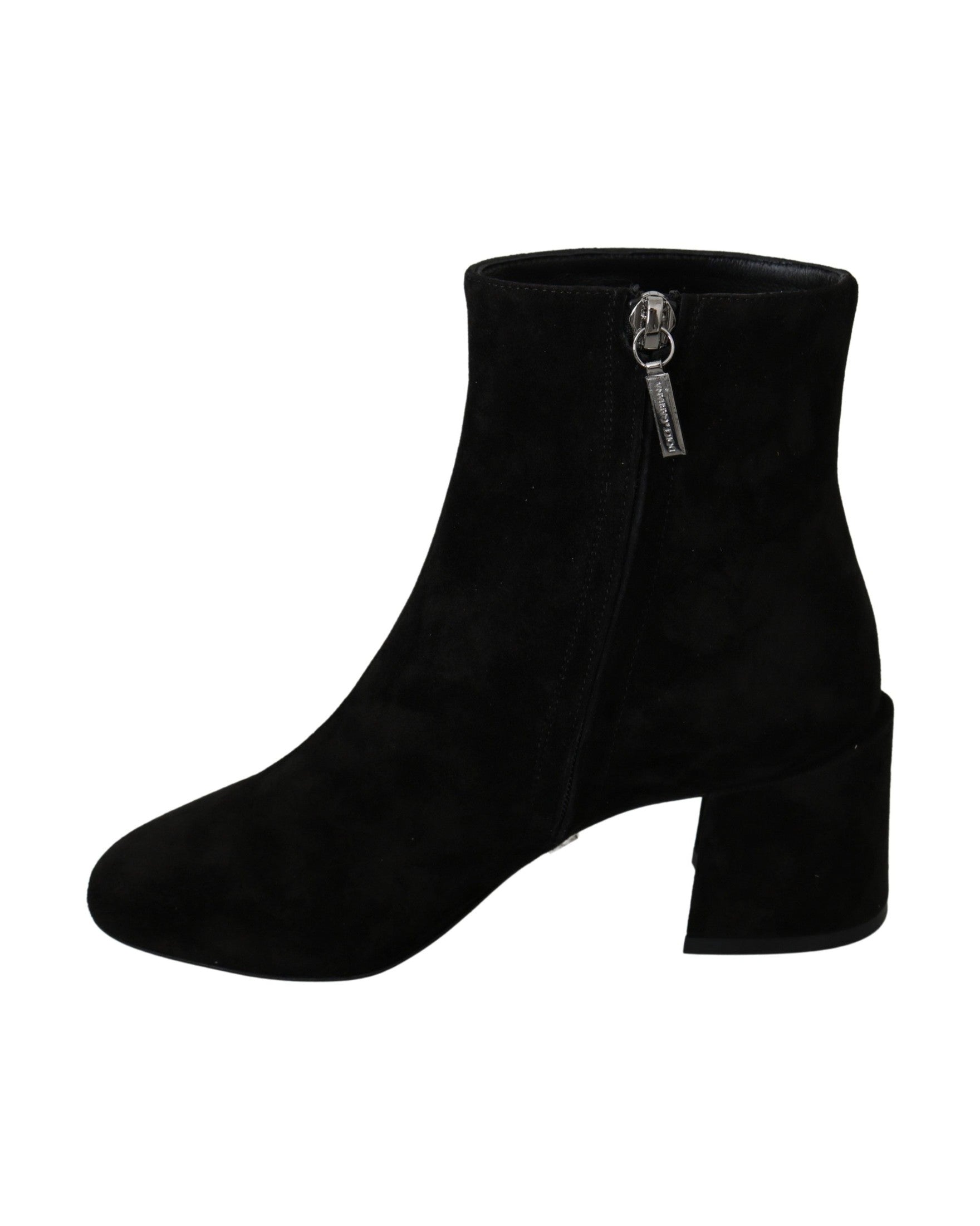 Dolce & Gabbana Black Suede Lamore Ebellezza Boots Glam Steals
