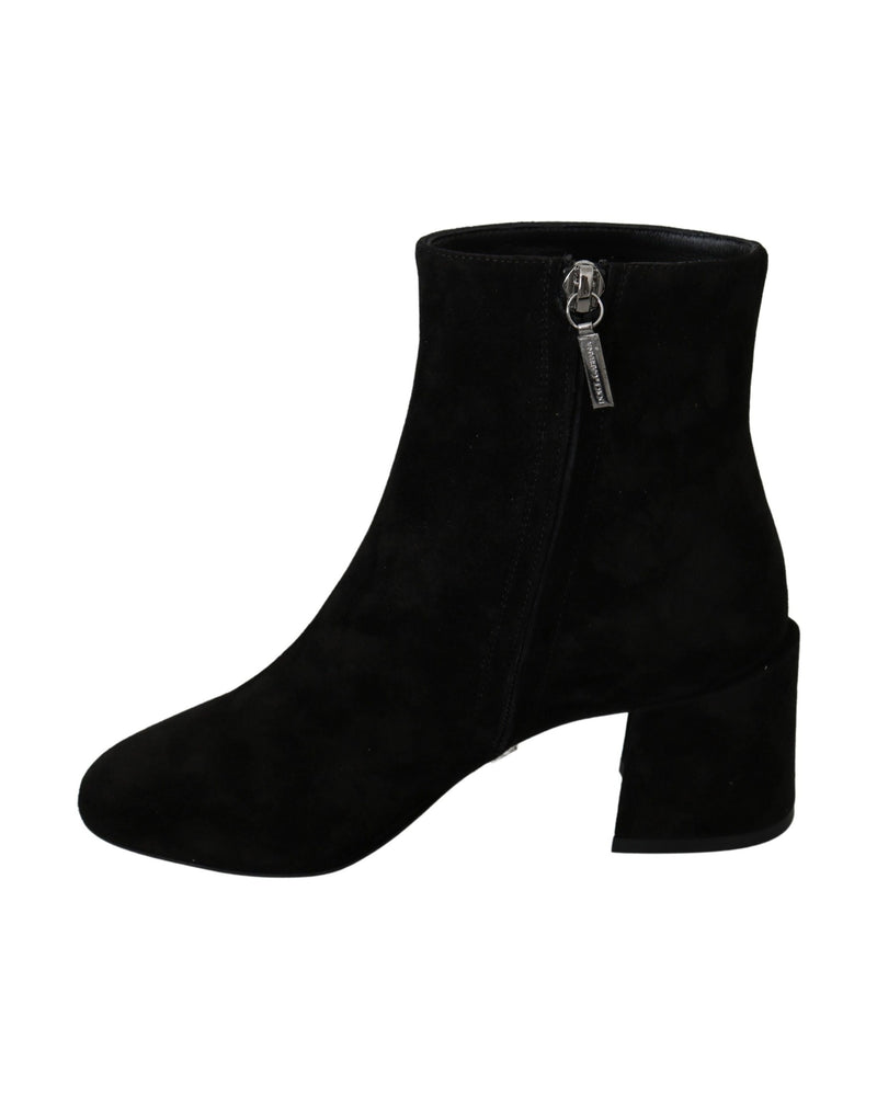 Dolce & Gabbana Black Suede Lamore Ebellezza Boots Glam Steals