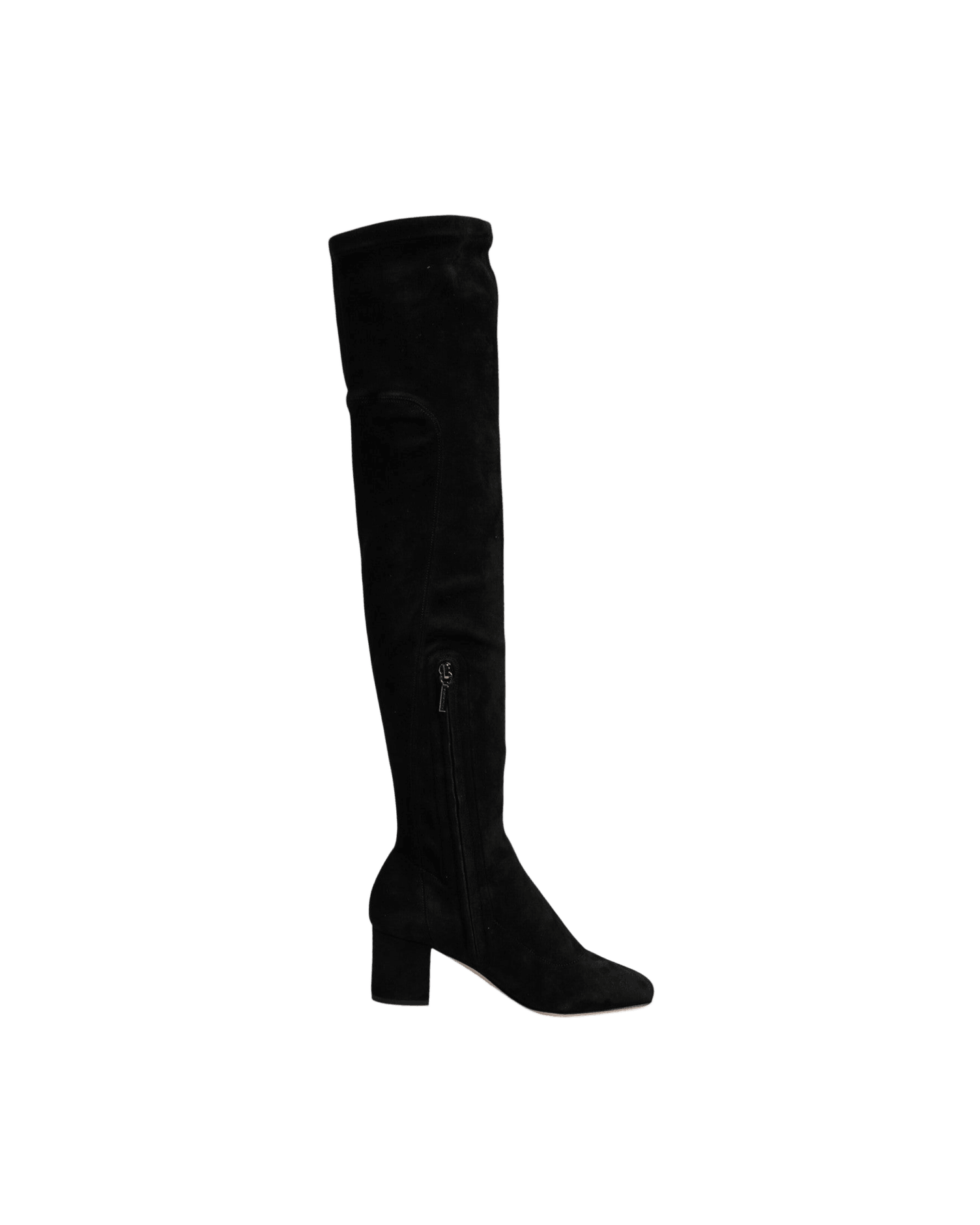Dolce & Gabbana Black Suede Leather Knee High Boots Shoes Boots