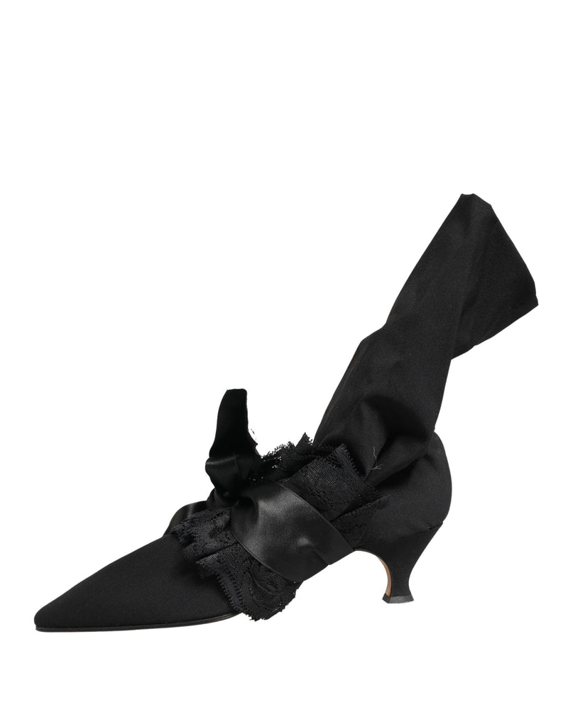 Dolce & Gabbana Black Suede Mid Calf Boots Shoes Glam Steals