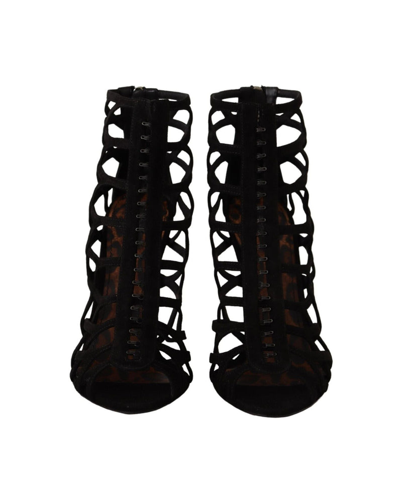 Dolce & Gabbana Black Suede Stiletto Heels Glam Steals