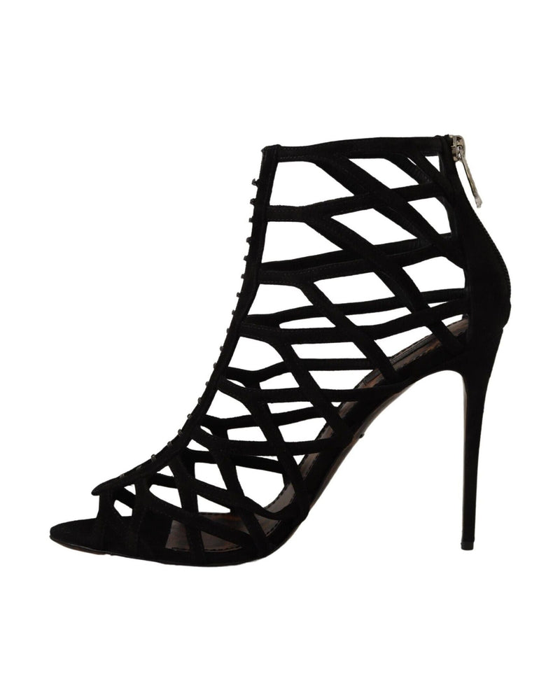Dolce & Gabbana Black Suede Stiletto Heels Glam Steals