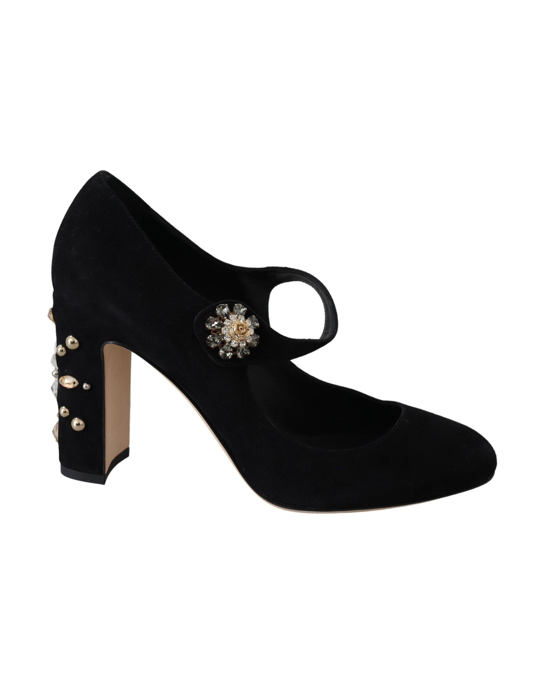 Dolce & Gabbana Black Suede and Leather High Heel