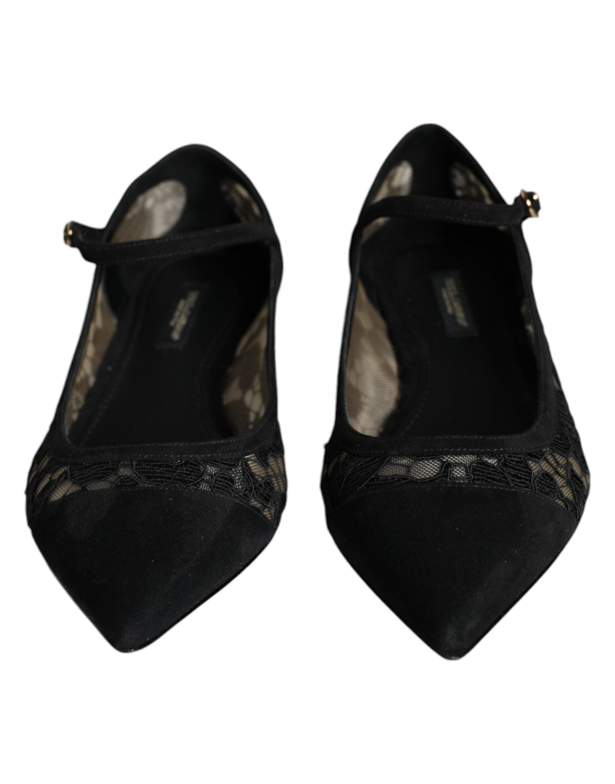 Dolce & Gabbana Black Taormina Lace Bellucci Flats Shoes Glam Steals