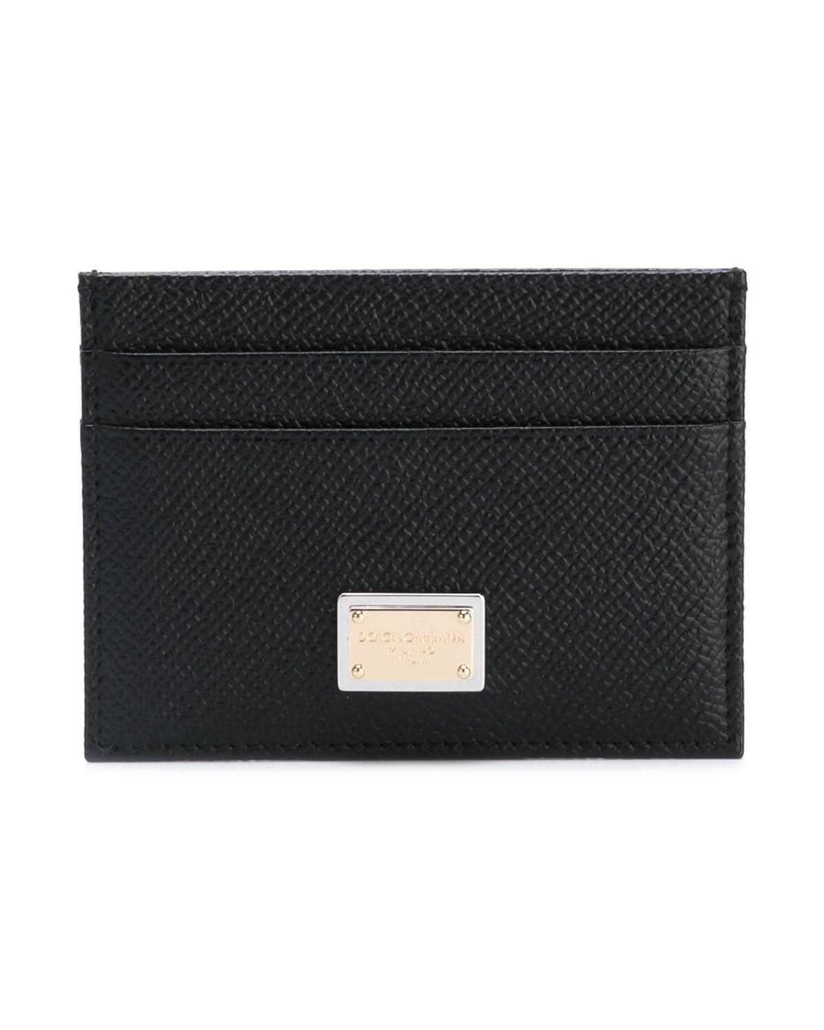 Dolce & Gabbana Black Wallet Card Cases
