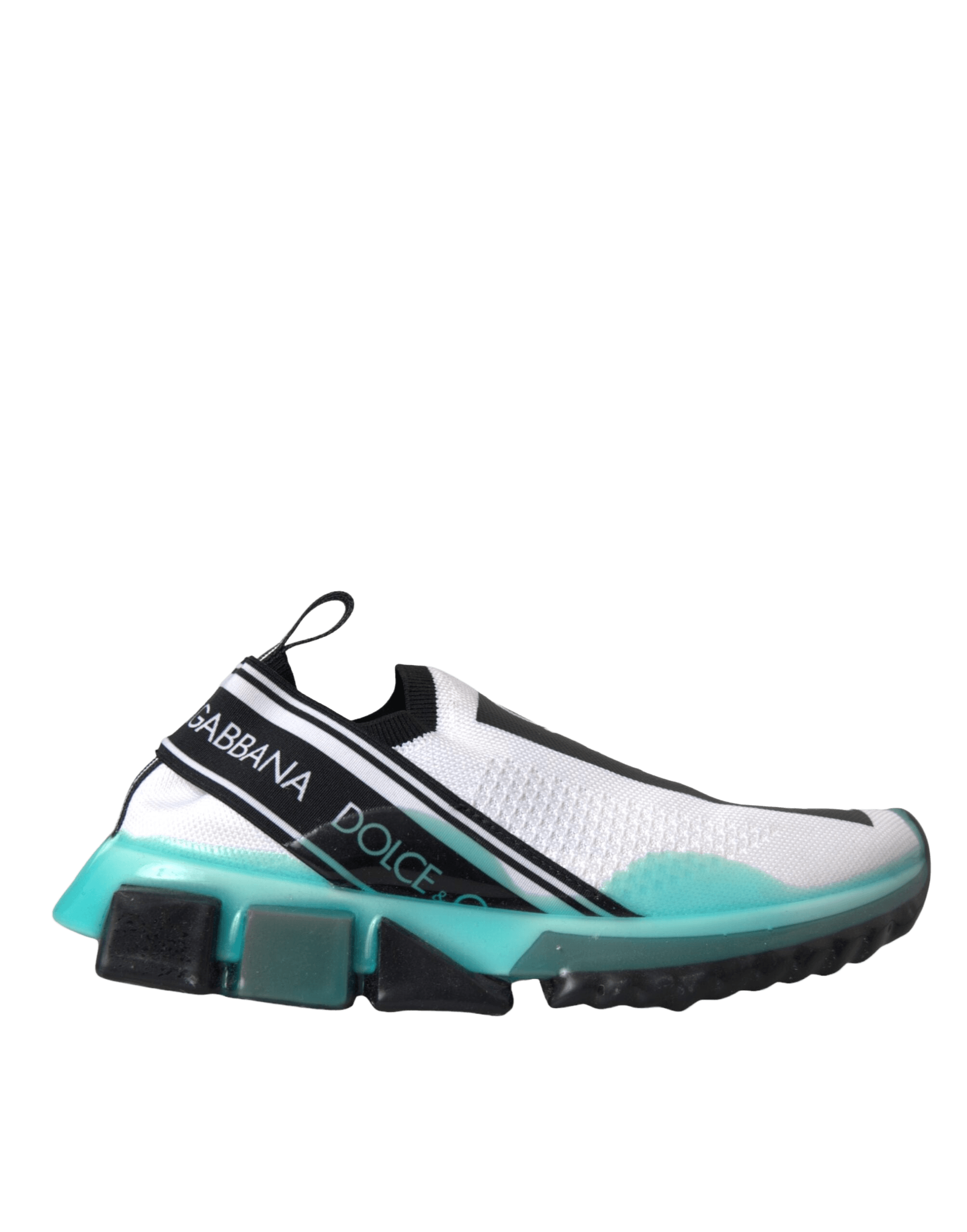 Dolce & Gabbana Black White Blue Slip On Sorrento Sneakers Shoes Glam Steals
