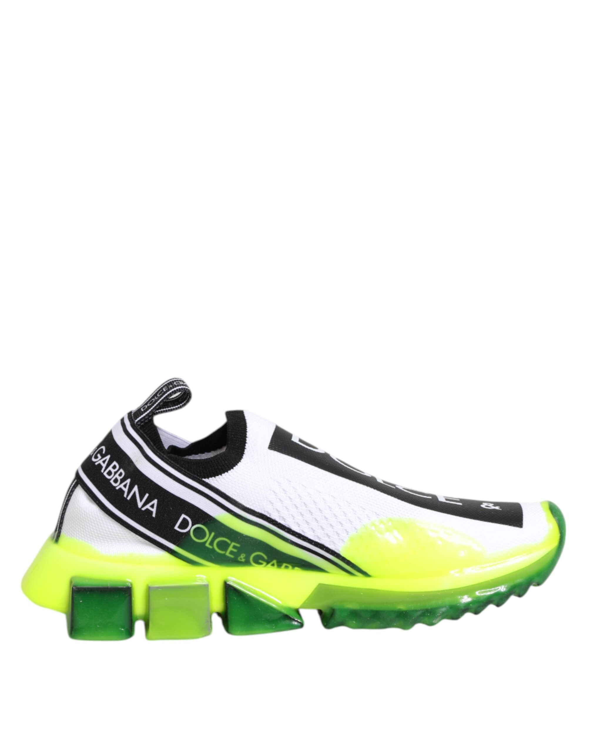 Dolce & Gabbana Black White Slip On Sorrento Sneakers Shoes Glam Steals