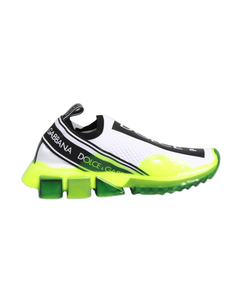 Dolce & Gabbana Black White Slip On Sorrento Sneakers Shoes Glam Steals