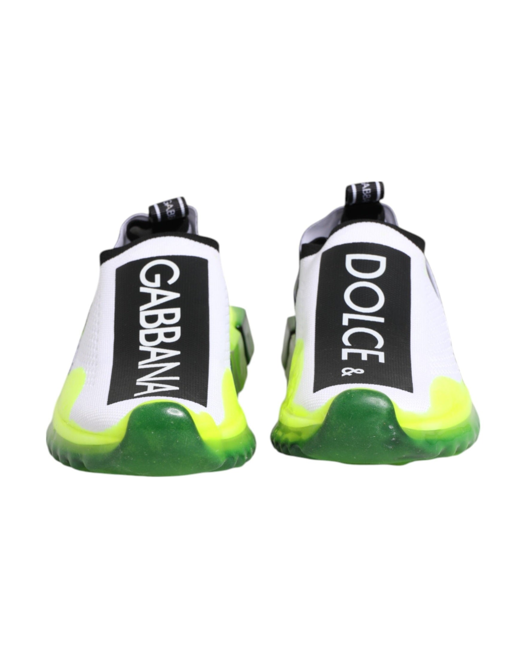 Dolce & Gabbana Black White Slip On Sorrento Sneakers Shoes Glam Steals