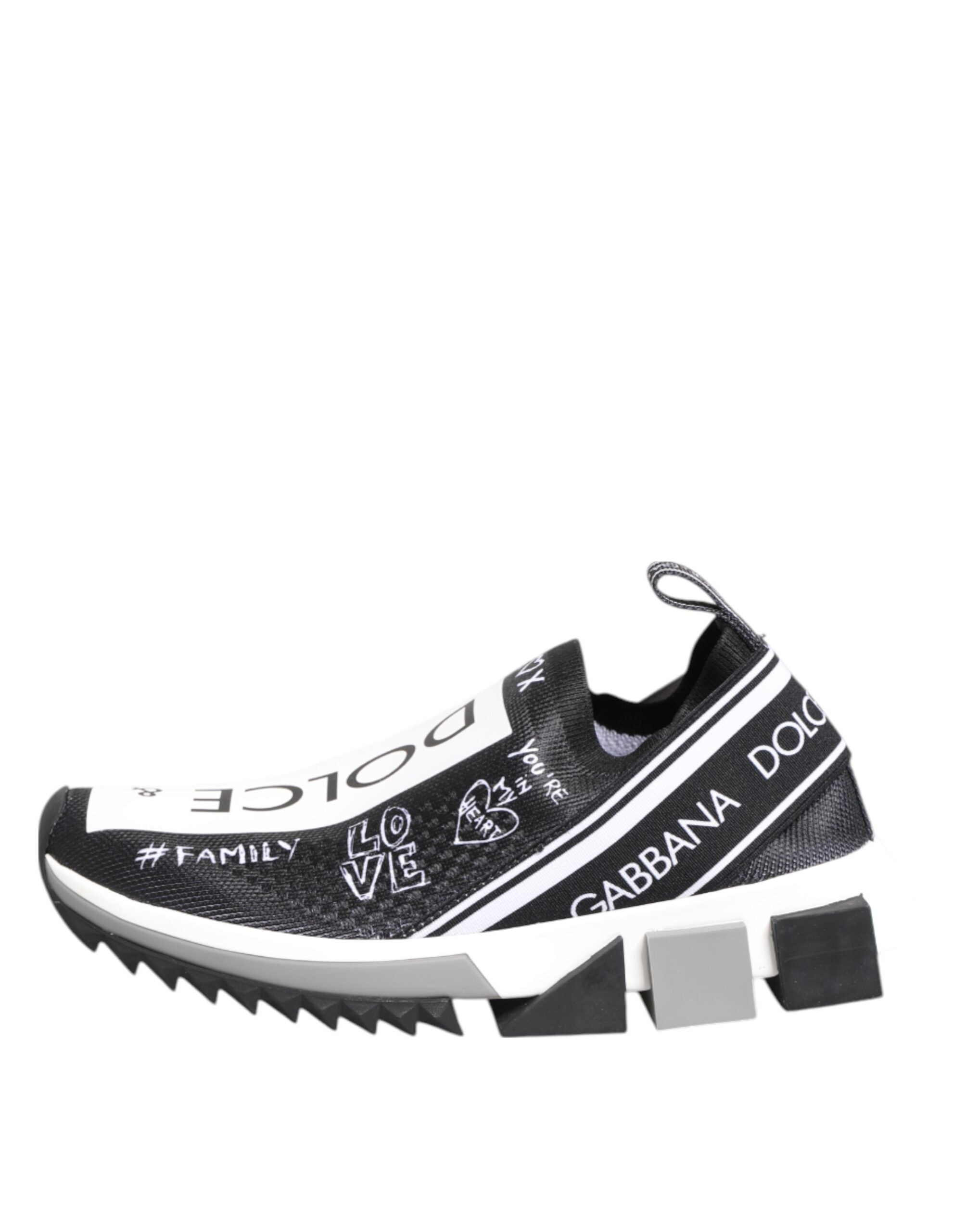 Dolce & Gabbana Black White Sorrento Low Top Sneakers Shoes Glam Steals